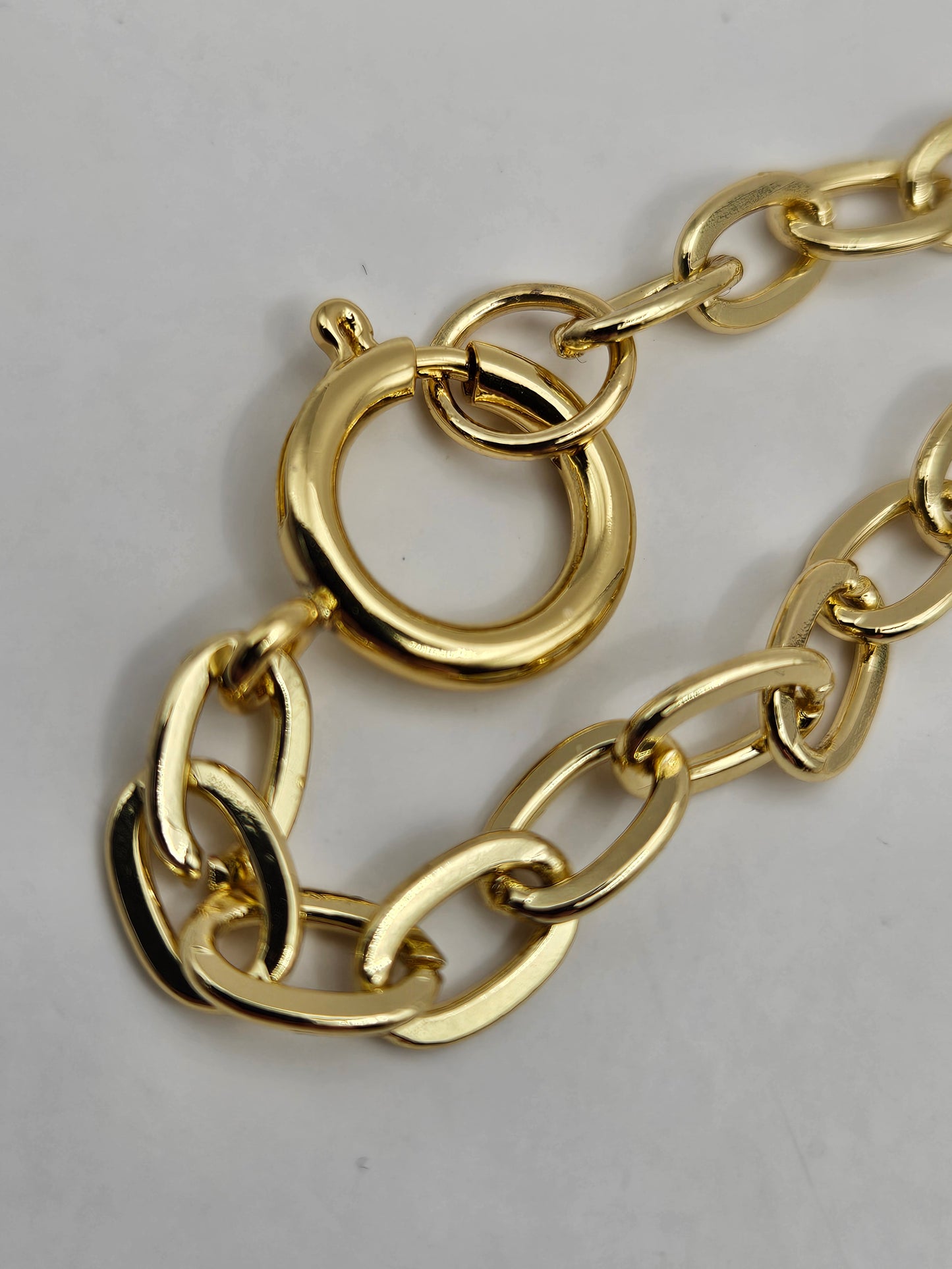 Amethyst "Pink" 14k Gold Filled Chunky Chain Necklace