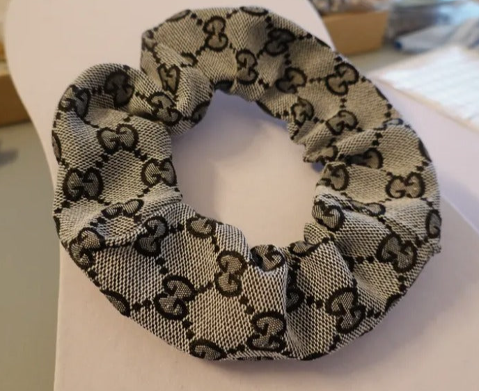 GG Monogram Fabric Scrunchie