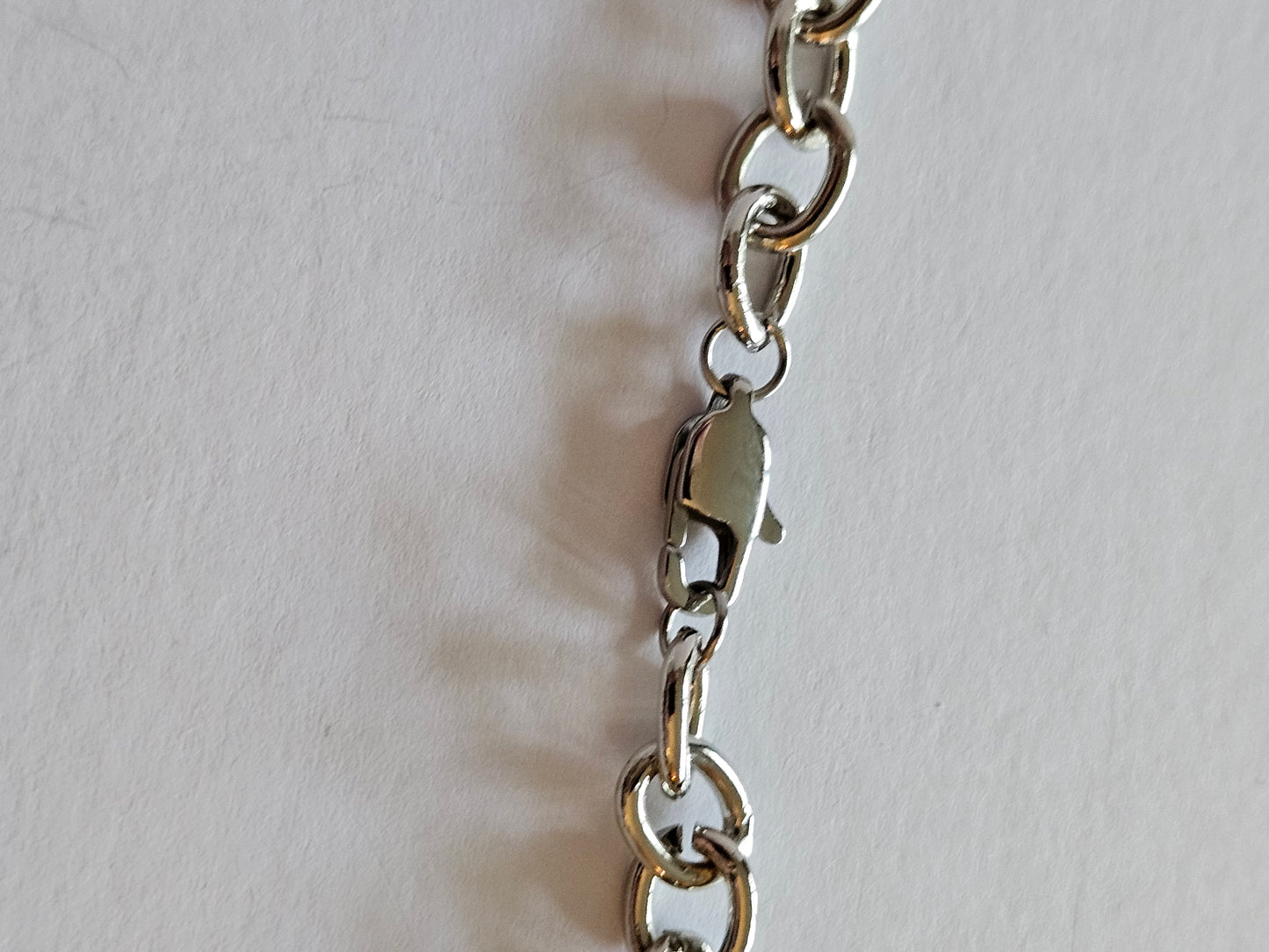 Labradorite Pendant on 14k White or Yellow Gold-Filled Link Chain Necklace