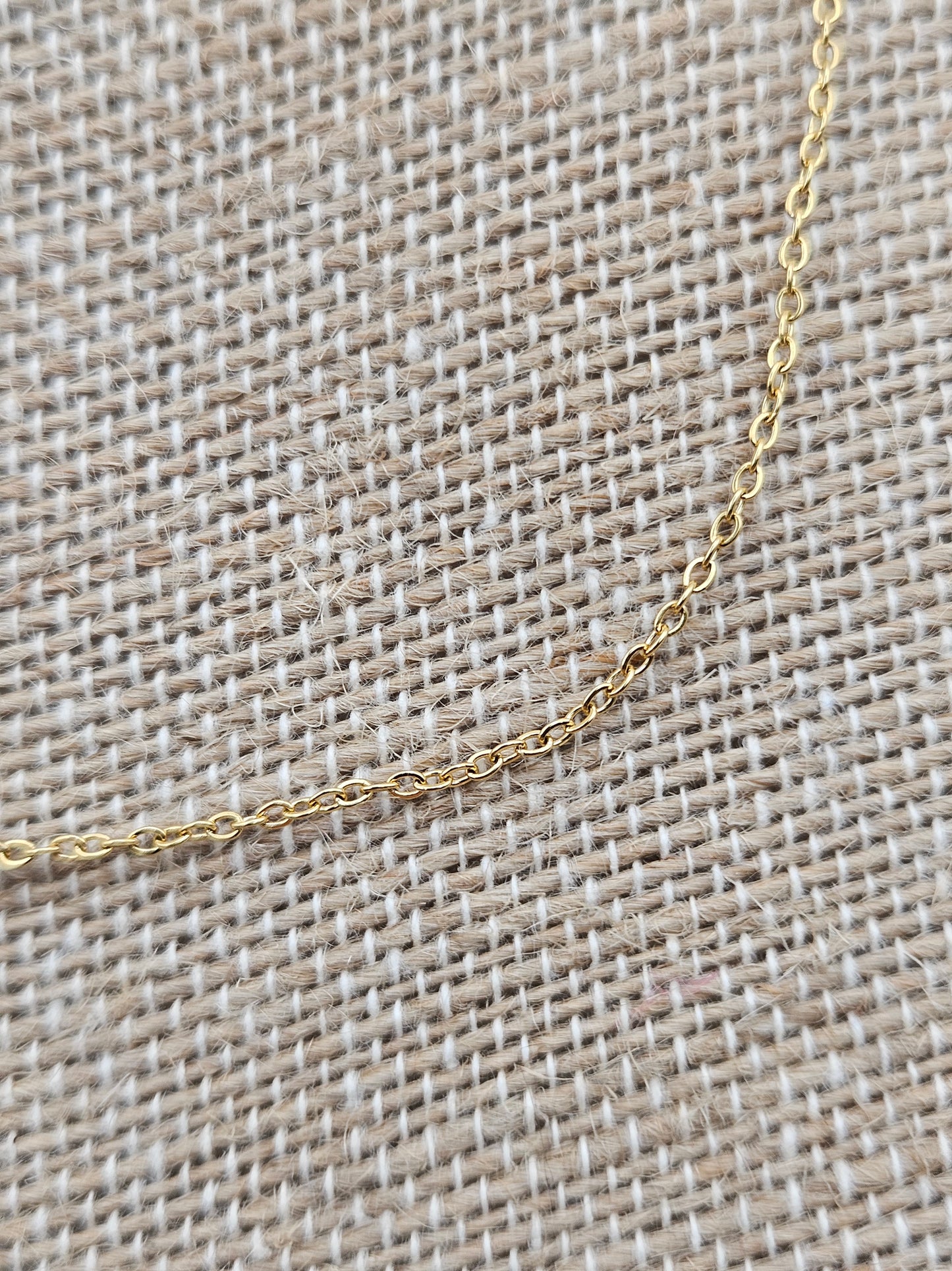 Genuine Clear Quartz Drop on 14k Gold Filled (white or yellow) Cable Chain Necklace