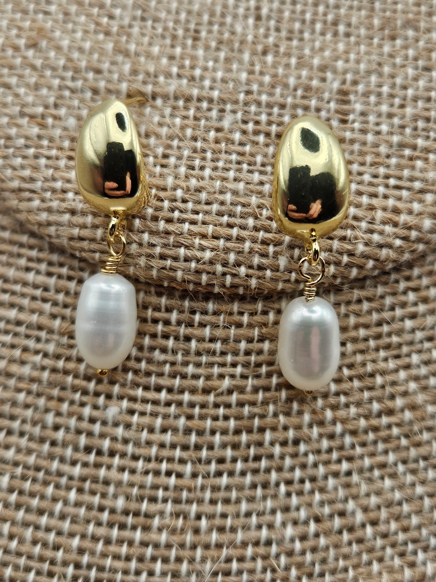14k Gold Filled Freshwater Pearl Drop Earrings
