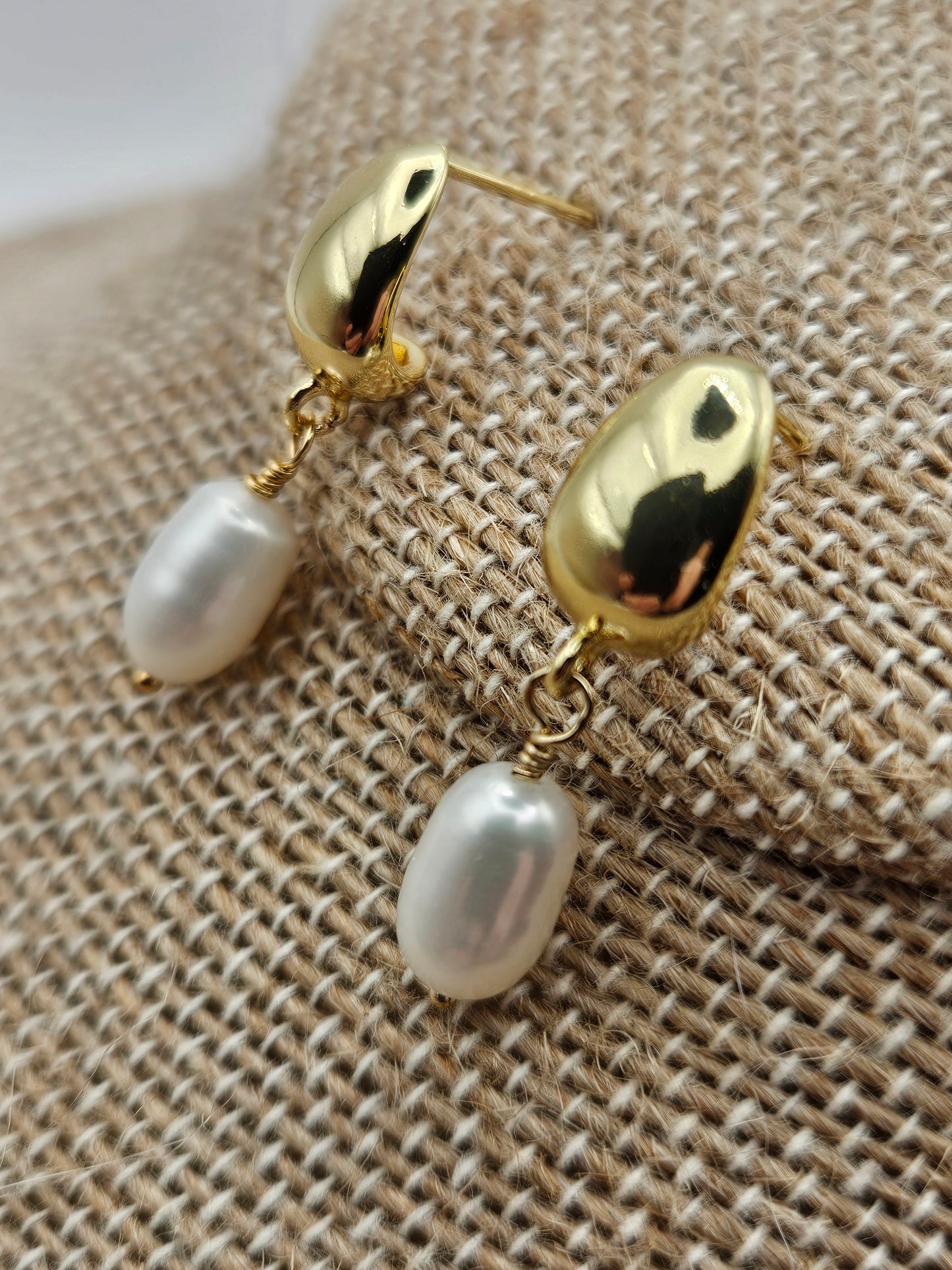 14k Gold Filled Freshwater Pearl Drop Earrings