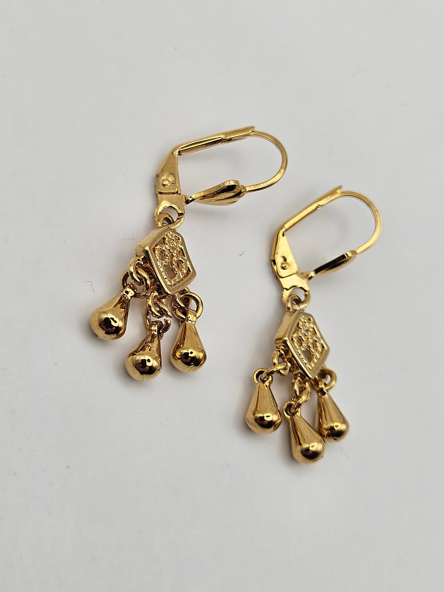 14k Gold Filled Bohemian Dangle Drops Earrings