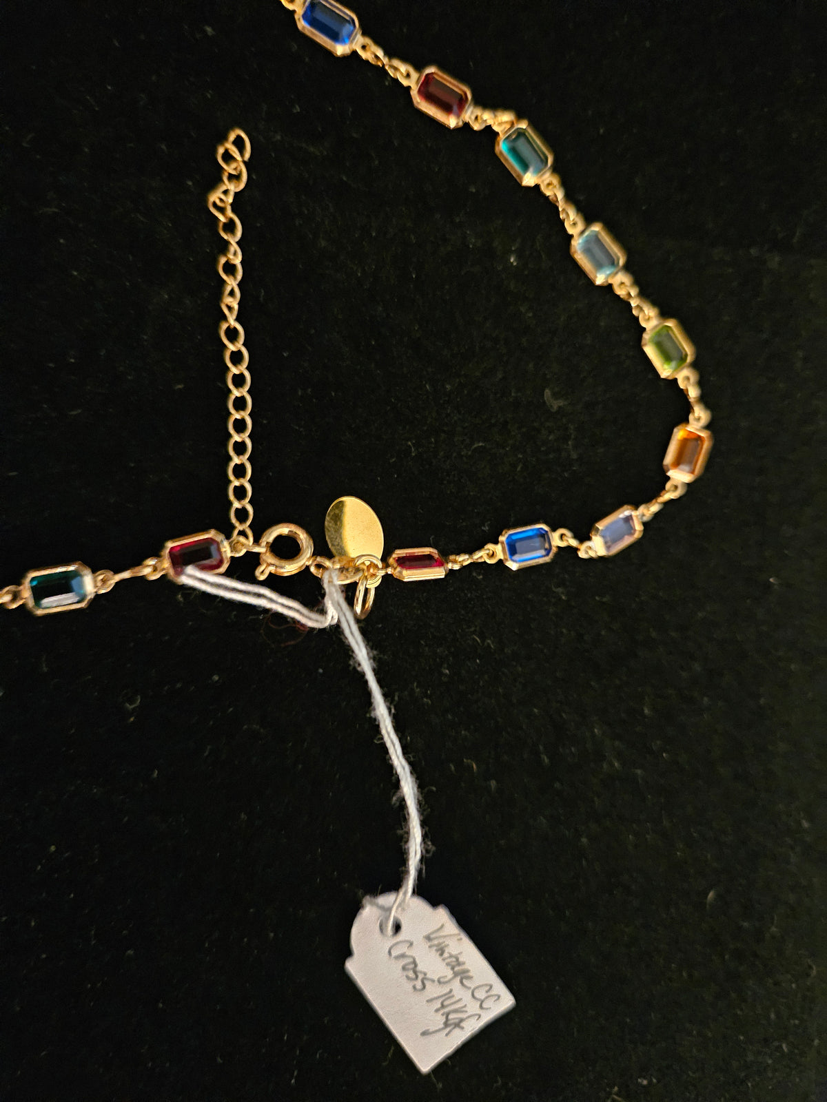 Vintage Chanel Connector on 14kgf Gripoix Style Chain (Adjustable)