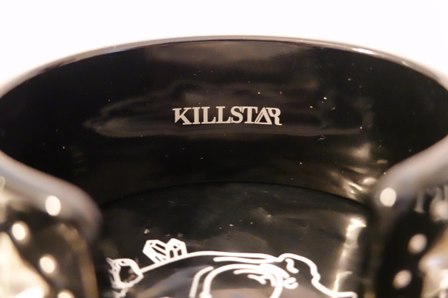 Vintage KillStar Lucite & Rhinestone "Witch" Cuff Bracelet (EUC)