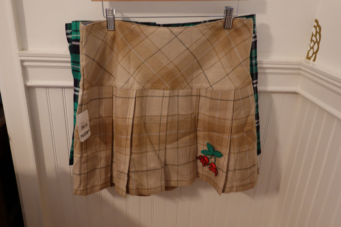 Vintage Plaid Pleated Mini Skirt Steve & Barry's Size 10 (NWT)