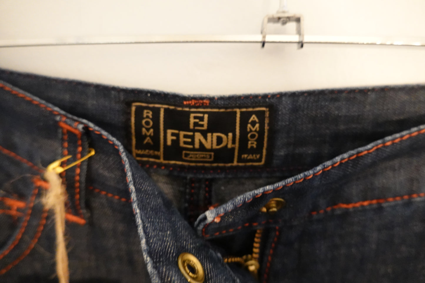 Vintage Fendi Denim Straight Leg Jeans Size 28 (IT 42) (VGUC)