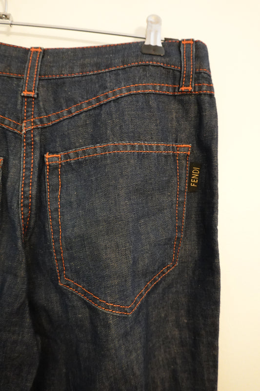 Vintage Fendi Denim Straight Leg Jeans Size 28 (IT 42) (VGUC)