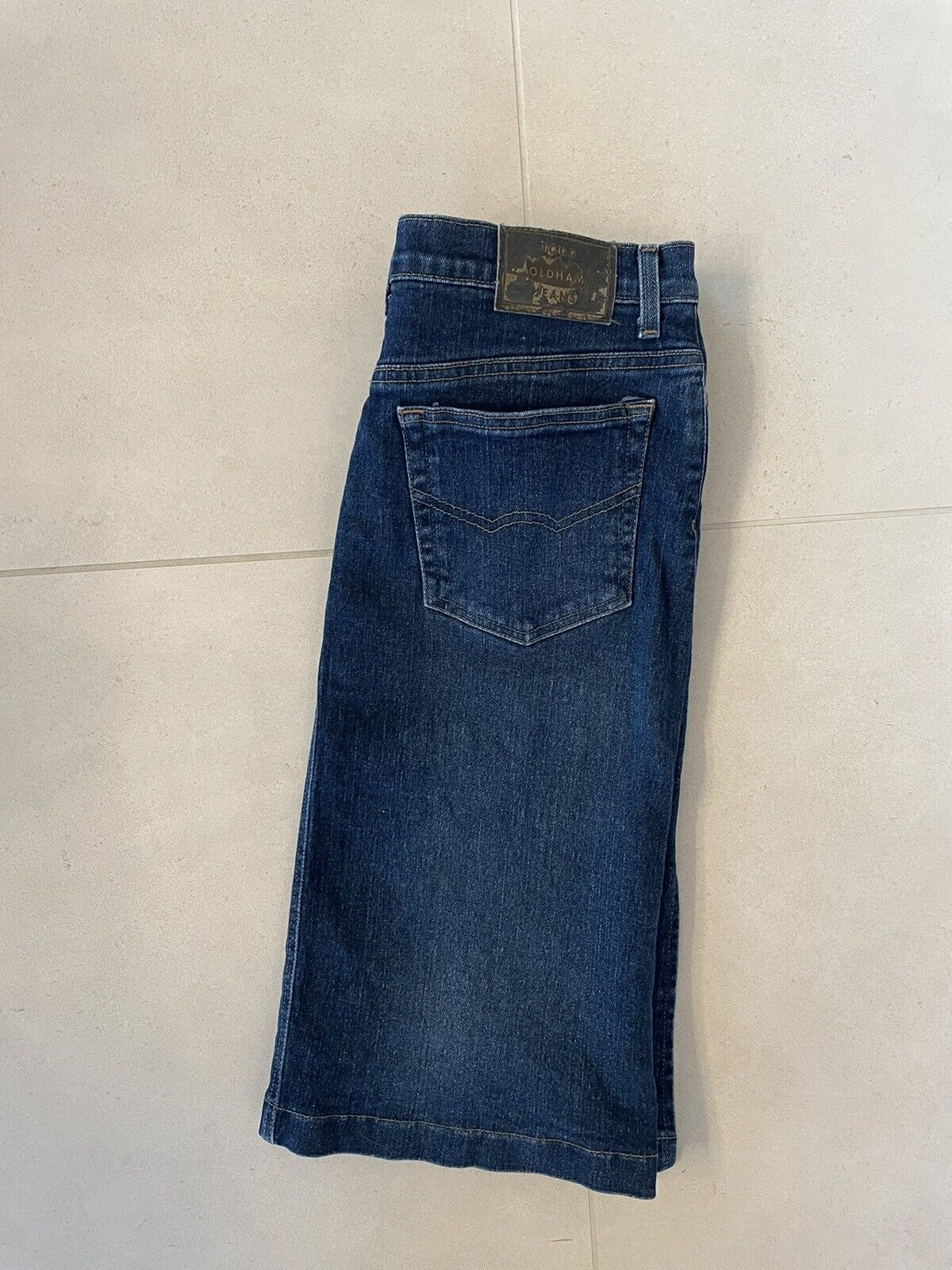 Vintage Todd Oldham Denim Jean Skirt Knee Length Pencil Size L (VGUC)