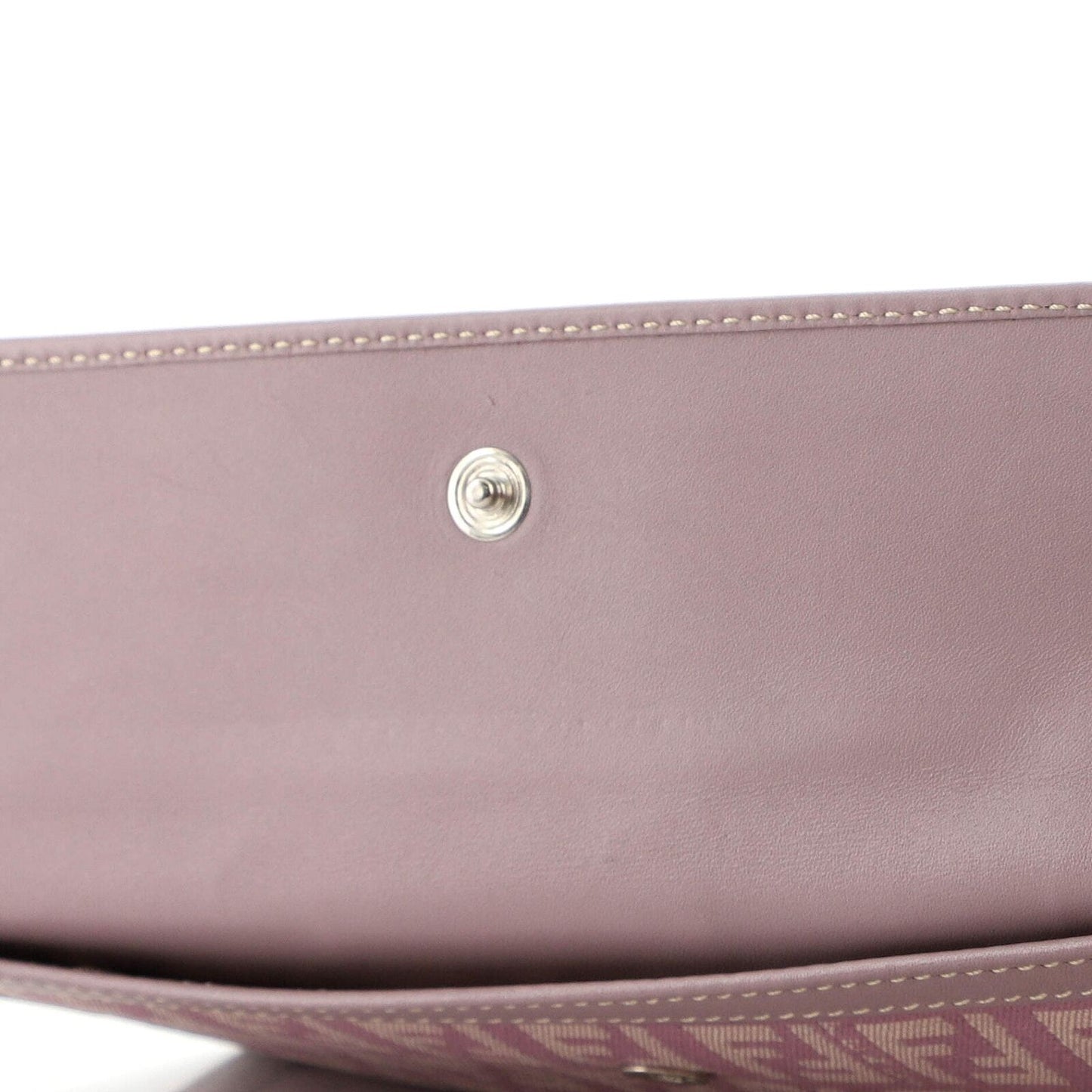 Fendi Vintage FF Zucchino Canvas Long (EUC) Wallet (Crossbody/WOC) Lilac/Purple-Beige