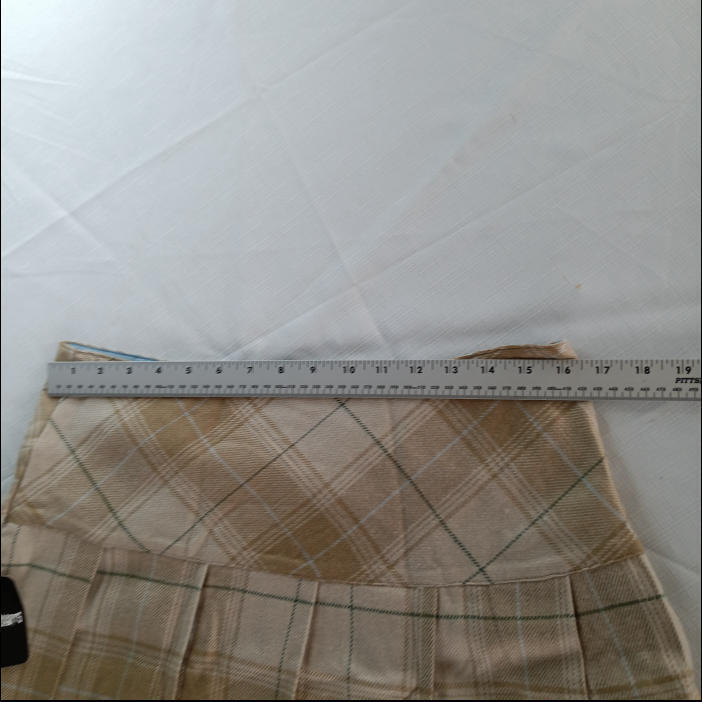 Vintage Plaid Pleated Mini Skirt Steve & Barry's Size 10 (NWT)